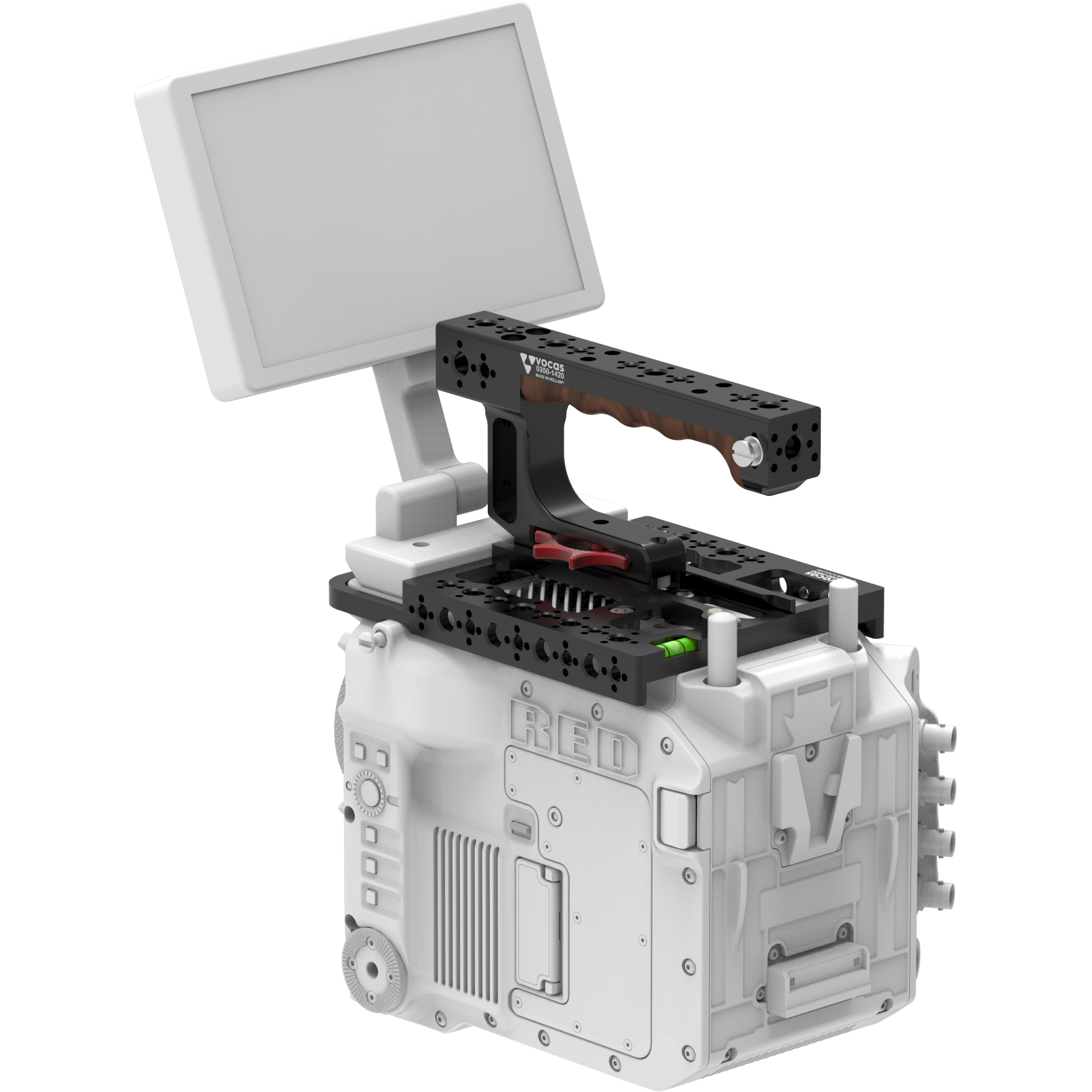 Vocas top plate with top handle kit for RED V-RAPTOR XL camera