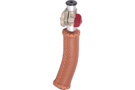 Vocas tube handgrip short with leather handle (left hand)