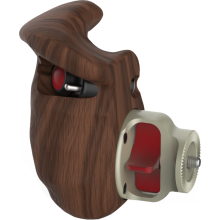 Vocas perfect fit wooden handgrip with integrated dual LANC switch (right hand)