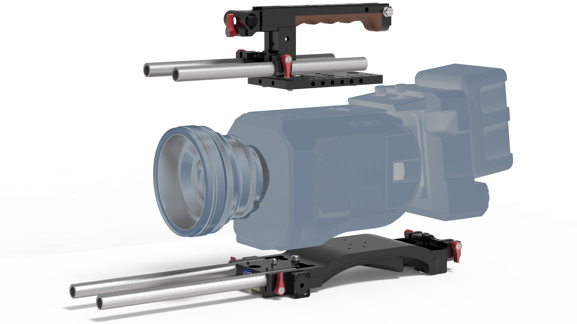 Vocas Top handgrip kit for Sony PXW-FS7 / FS7 II / FX9